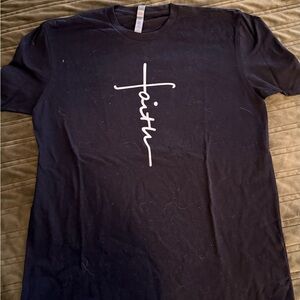 Next Level Apparel Black Faith Tee